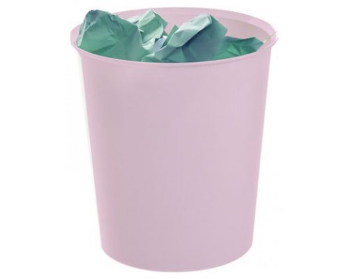 PAPELERA ECOGREEN 100% RECICLADO Y RECICLABLE ROSA PASTEL 18 LITROS 290X310 MM ARCHIVO 2000 2001 RS PS (Espera 4 dias)